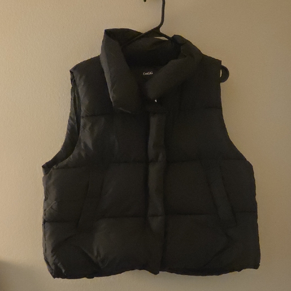 GoGG Jackets & Blazers - Black Puffer Vest